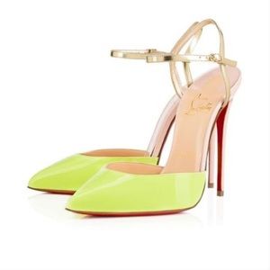 christian louboutin neon rivierina pump 100mm